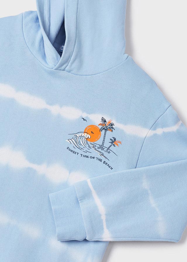 Conj. Pullover tie dye y Bermuda punto tie dye