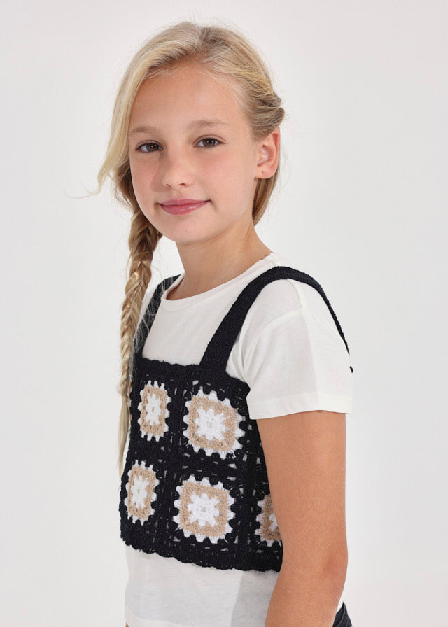 Set top croche y camiseta