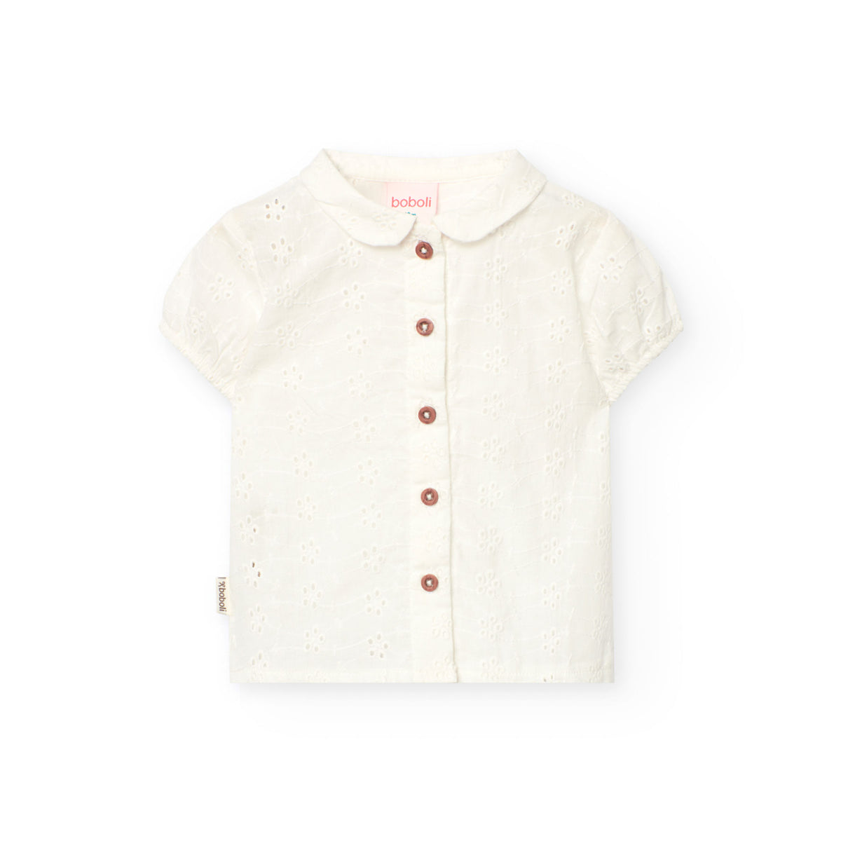 Camisa Batista Bordada De Bebé Niña