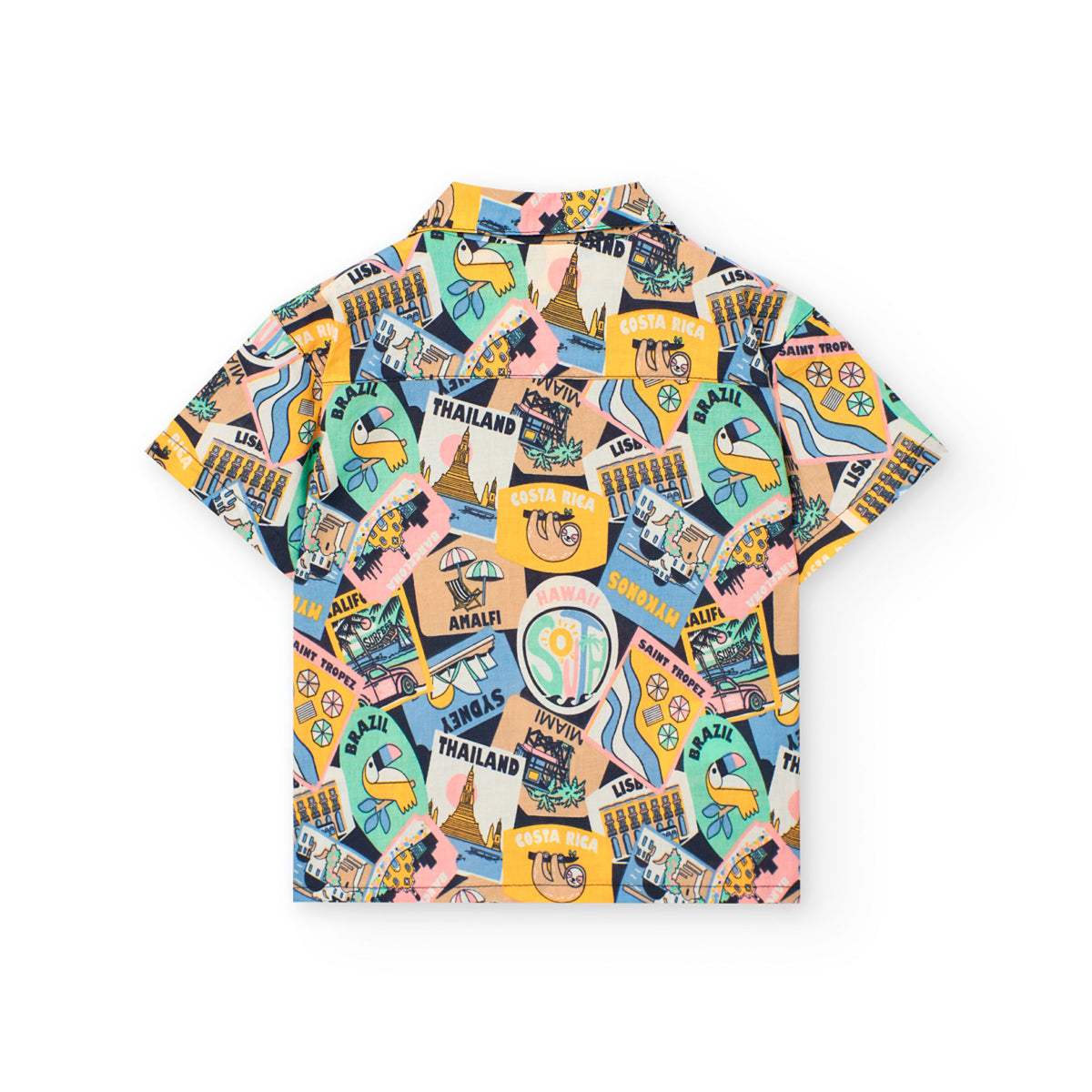 Camisa Popelín Estampada De Bebé