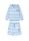 Conj. Pullover tie dye y Bermuda punto tie dye