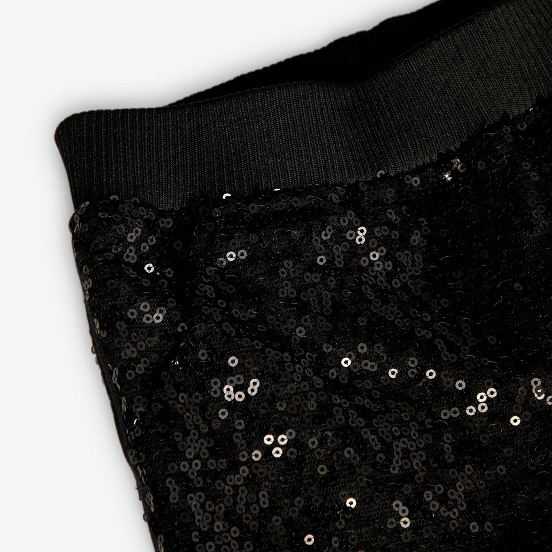 Conj. Sudadera Felpa Elástica Y Short Con Lentejuelas