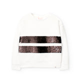 Conj. Sudadera Felpa Elástica Y Short Con Lentejuelas