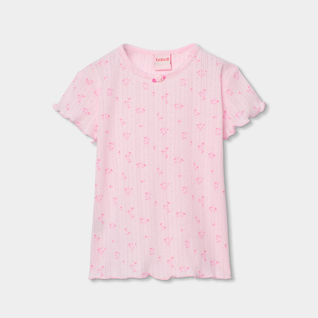 Pijama canalé flores de niña