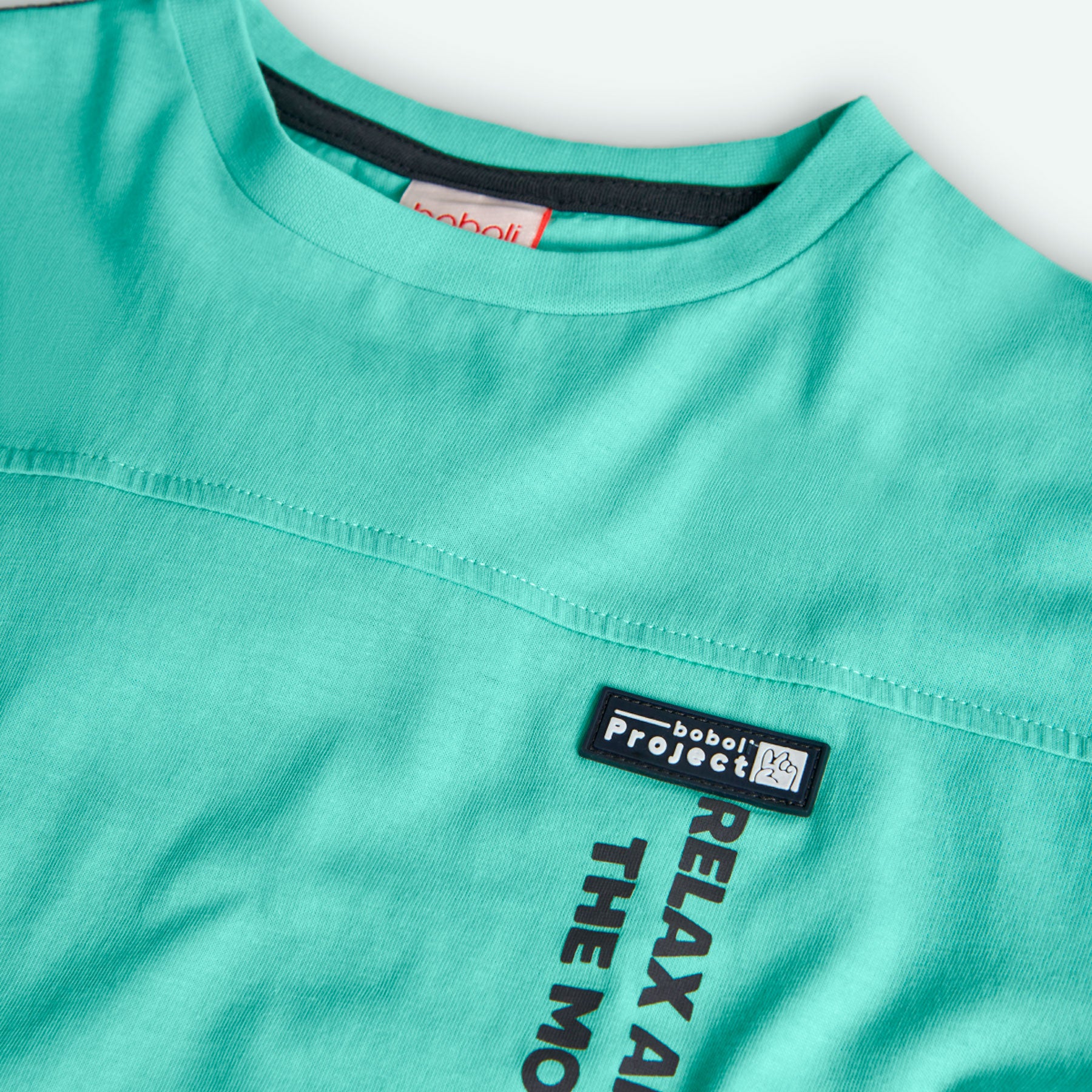 Conj. Camiseta Punto Tintada Y Bermudas Denim Punto