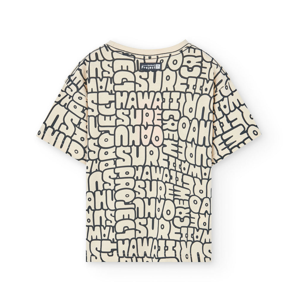 Conj. Camiseta Punto Y Bermudas Felpa Denim