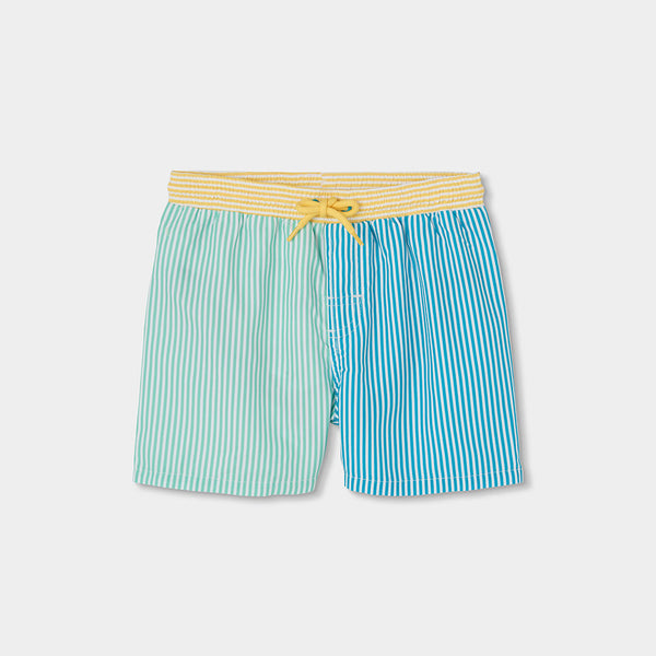 Boxer de tejido listado de niño