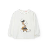 Conj. Camiseta punto elástico y Falda punto cuadros