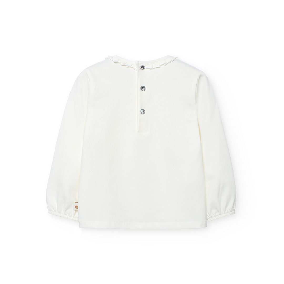 Conj. Camiseta punto elástico y Falda punto cuadros