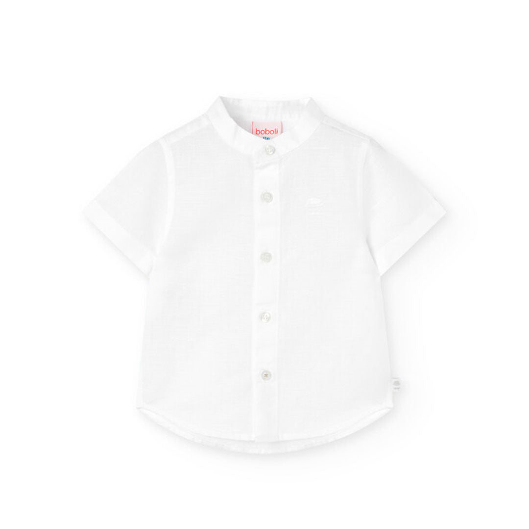 Camisa Lino Manga Corta De Bebé -Bci
