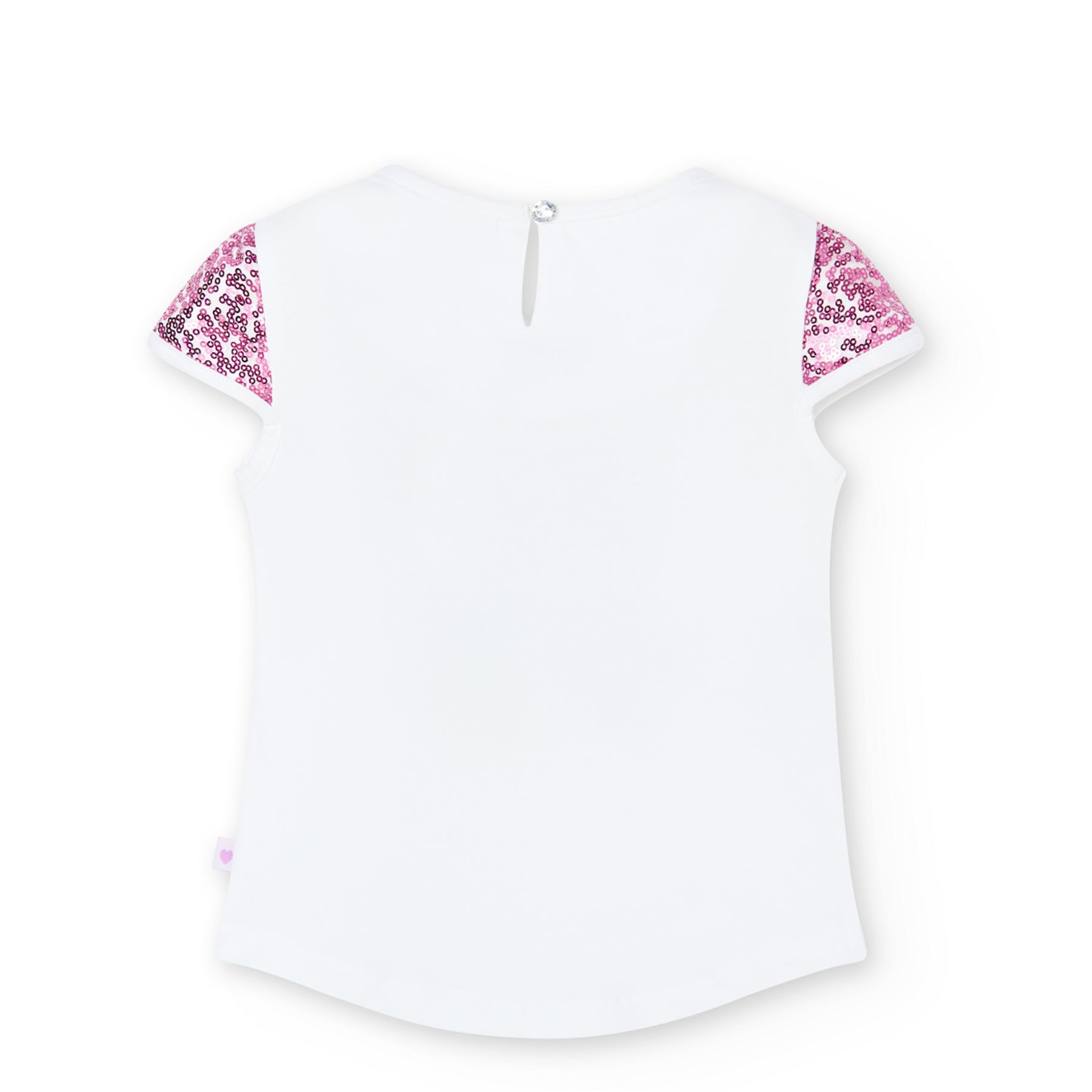 Conj. Camiseta punto elástico y falda gasa plisada