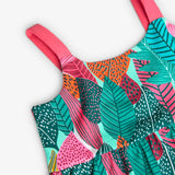 Vestido Punto Hojas De Niña