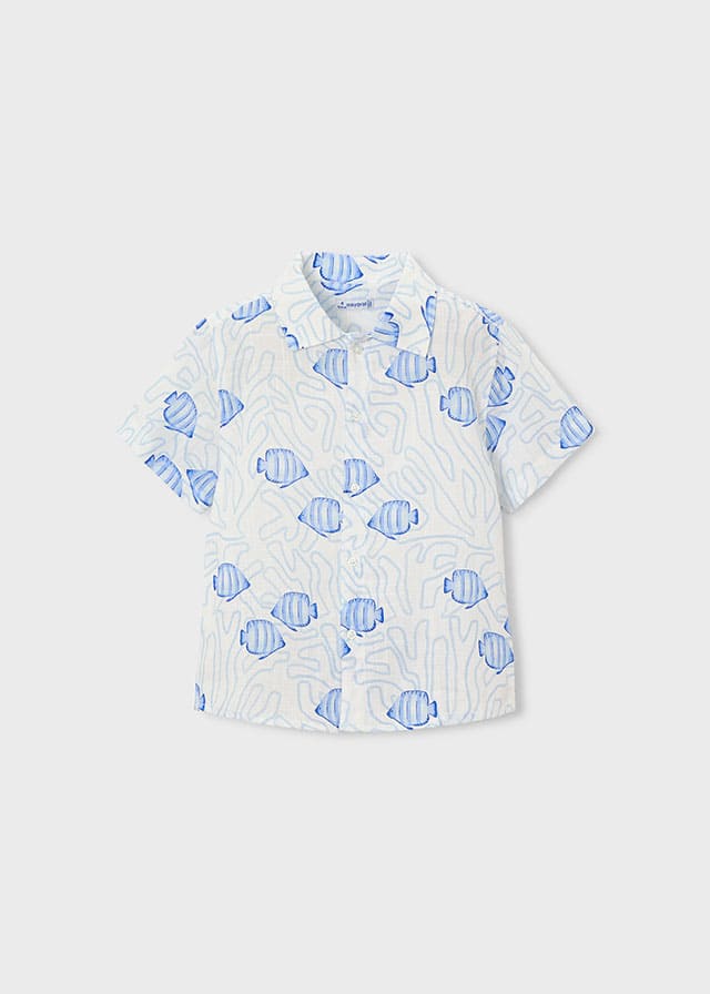 Camisa m/c estampada