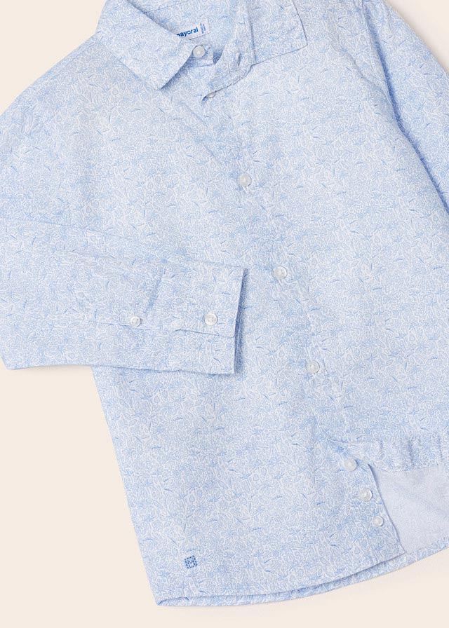 Camisa m/l estampado floral