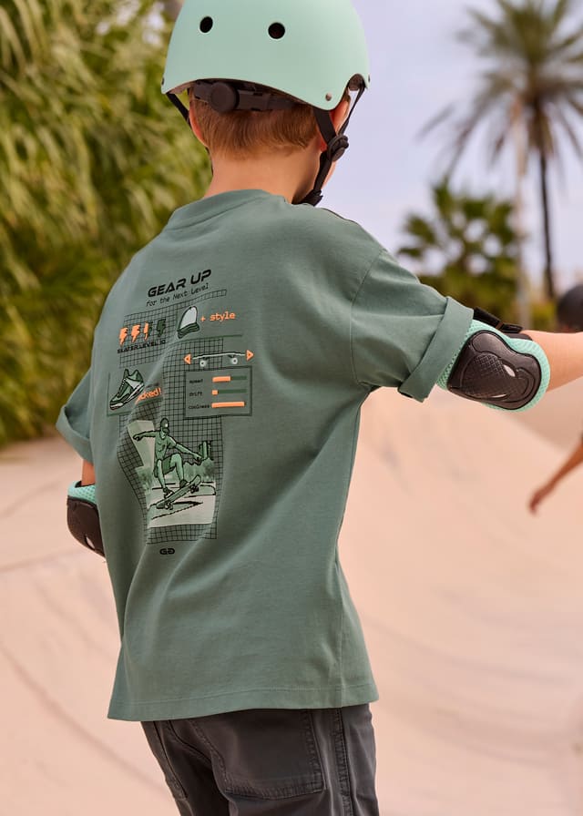 Camiseta m/c back print