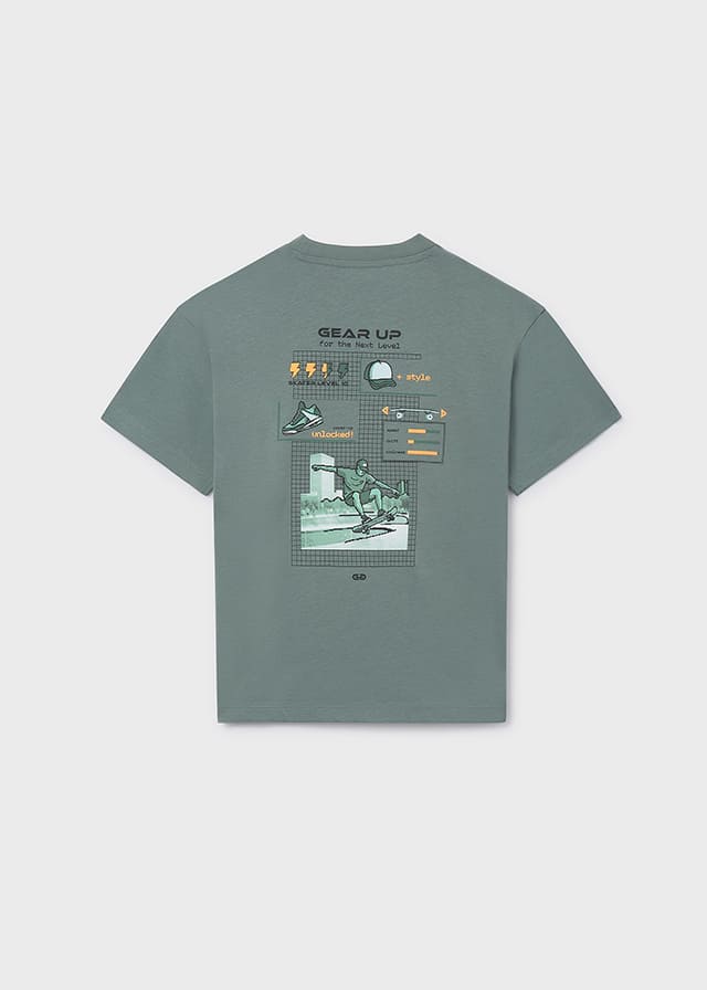 Camiseta m/c back print