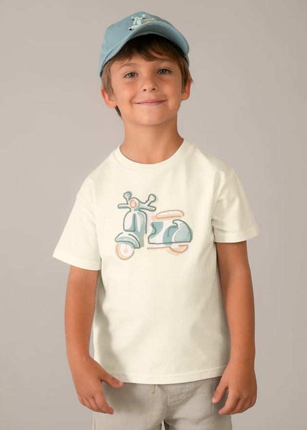 Camiseta m/c bordado