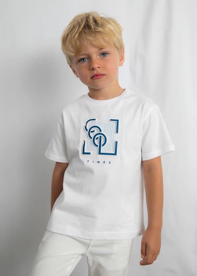 Camiseta m/c embossed