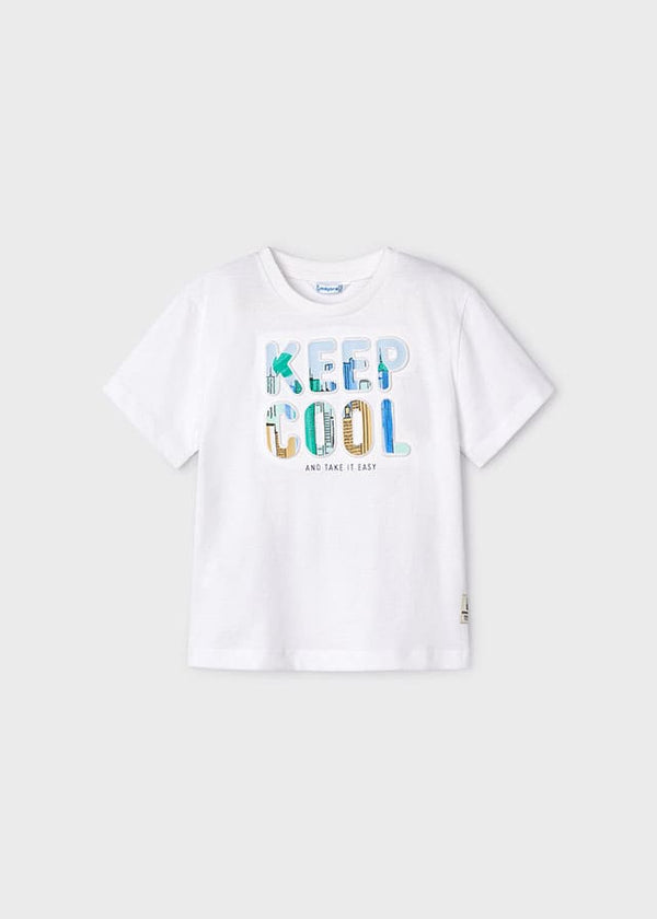 Camiseta m/c embossed