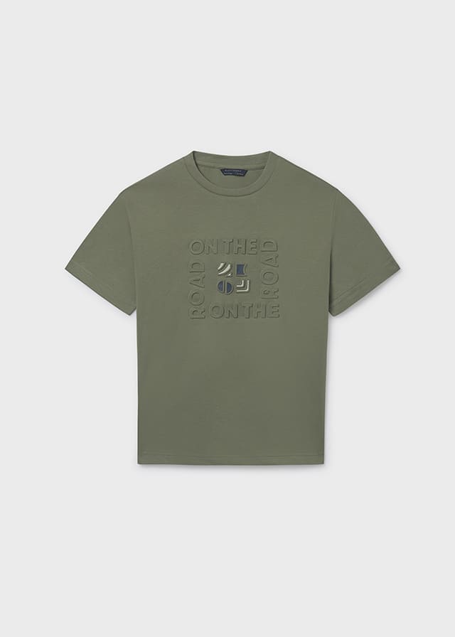 Camiseta m/c embossed formal