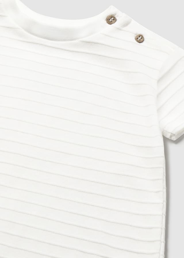 Camiseta m/c punto estructura