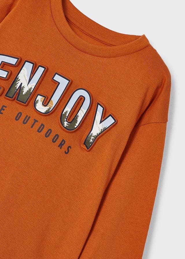 Camiseta m/l embossed