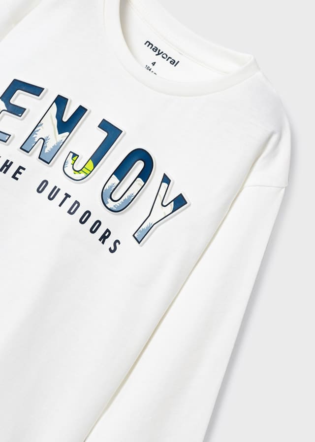 Camiseta m/l embossed