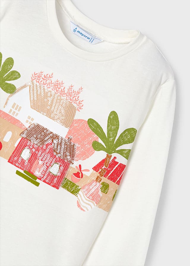 Camiseta m/l lentejuelas