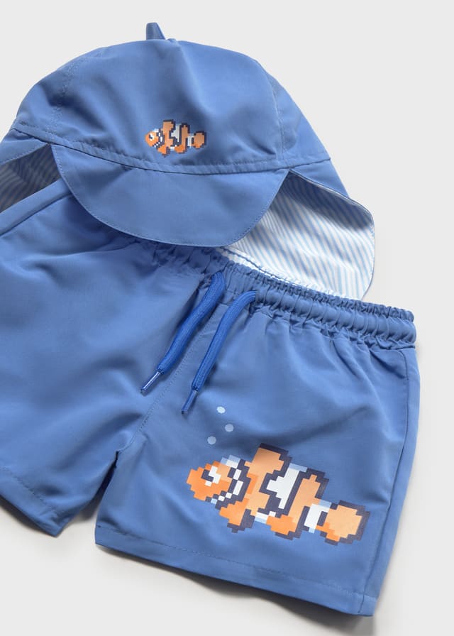Conj. bañador-gorro orejas