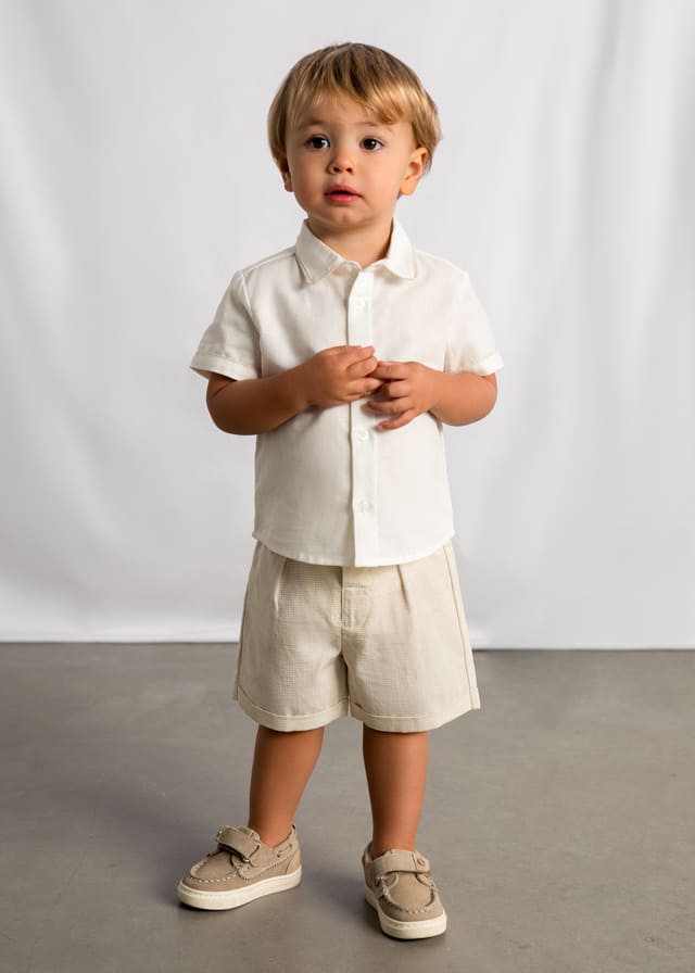 Conj. bermuda lino suiting