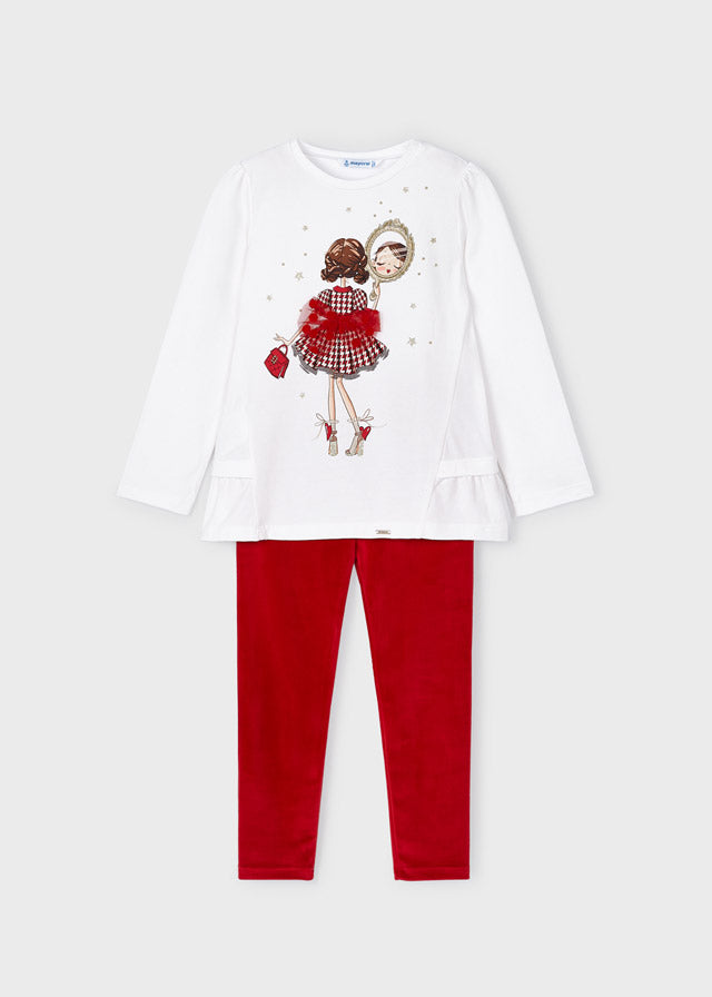 Conj. leggings terciopelo