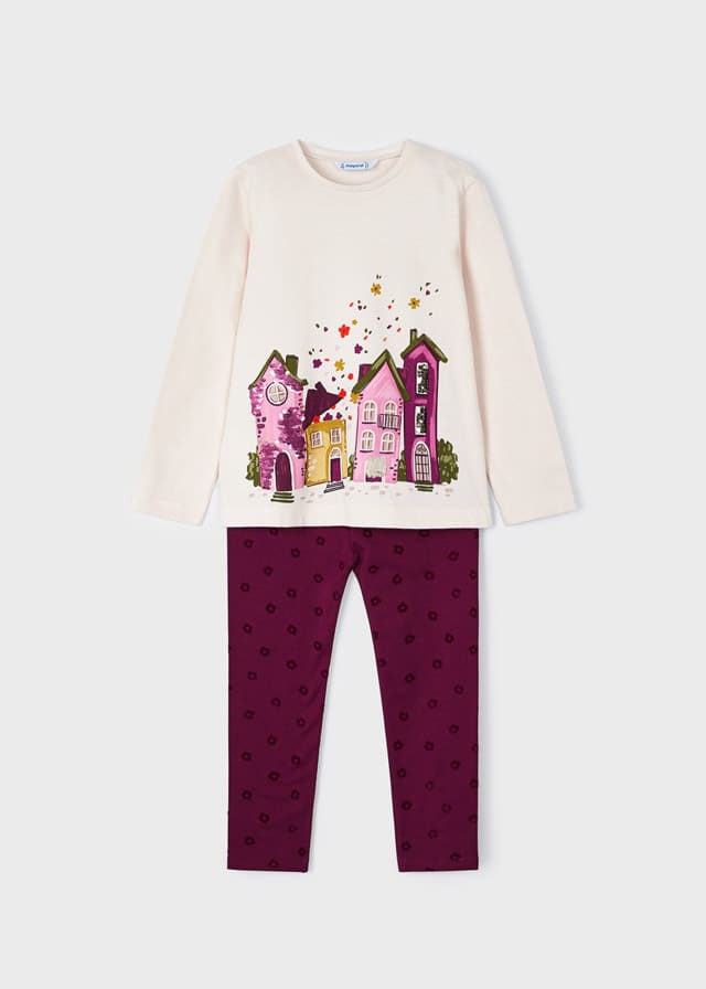 Conj. leggings flock