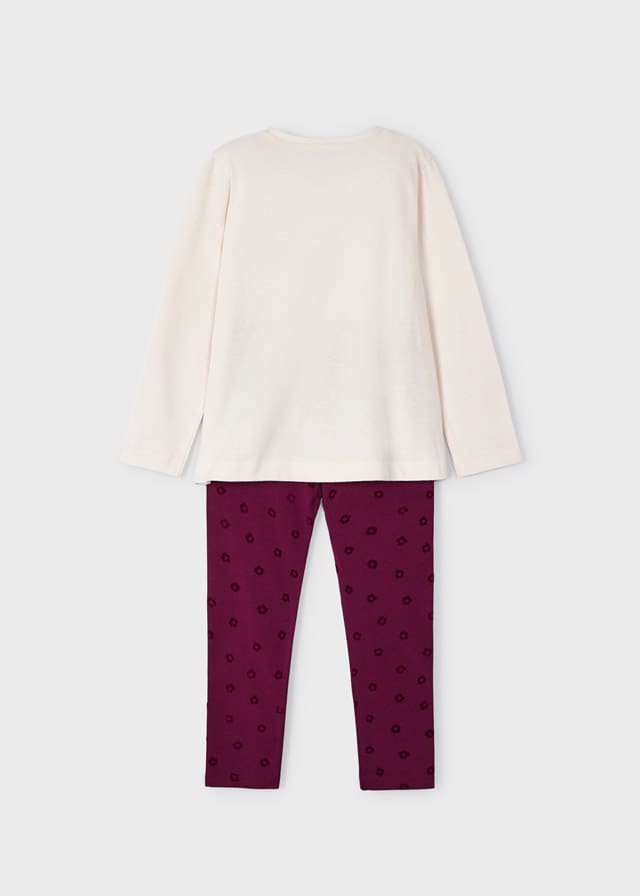 Conj. leggings flock