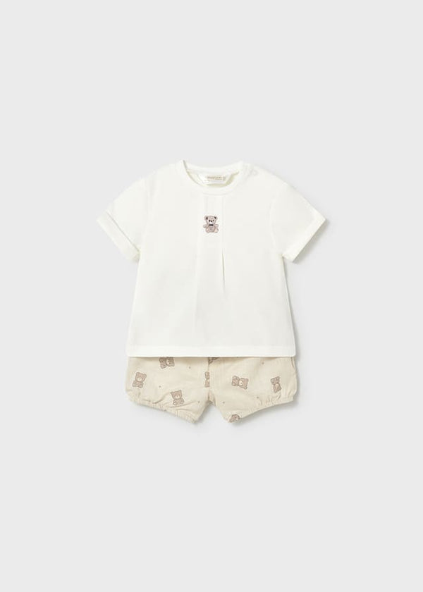 Conj. pantalon corto camiseta