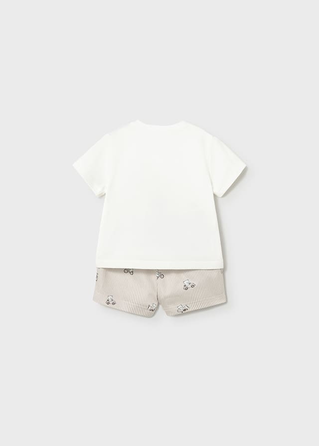 Conj. pantalon corto camiseta