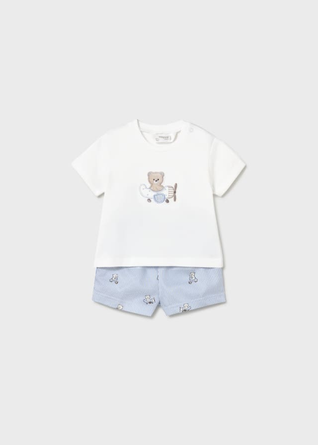 Conj. pantalon corto camiseta