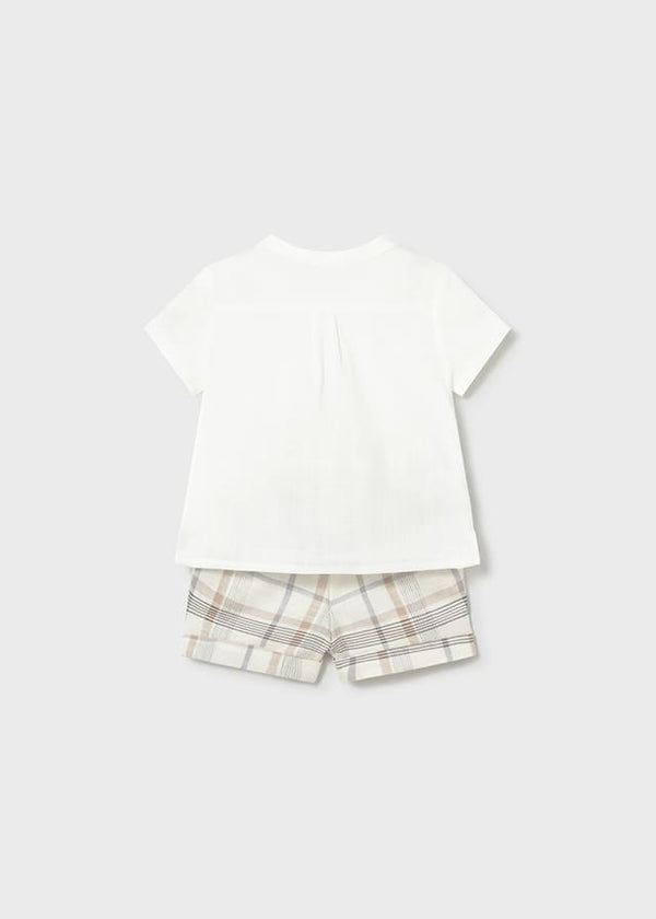 Conj. pantalon corto plana