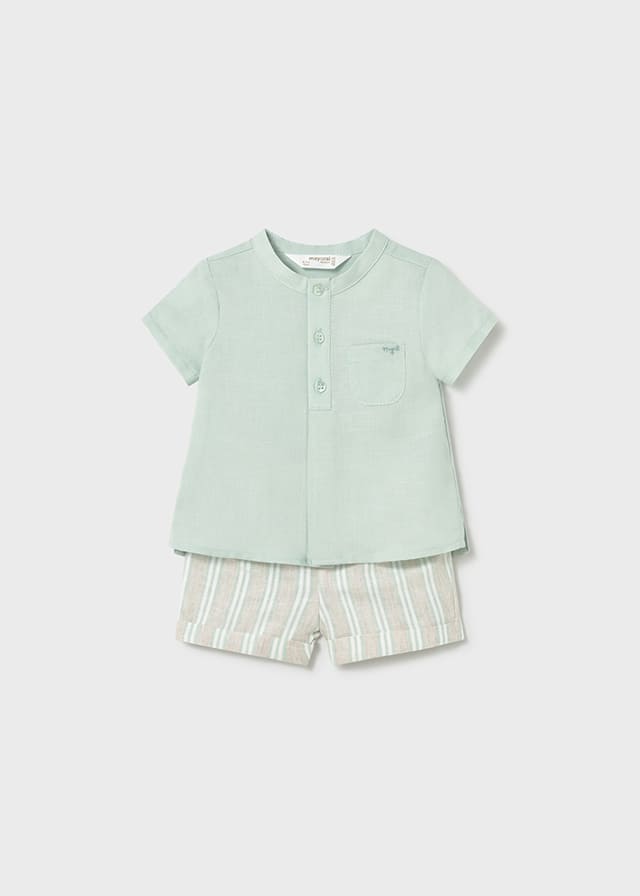 Conj. pantalon corto plana
