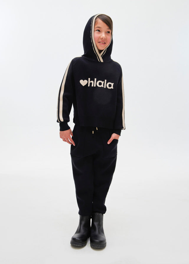 Conj. pantalon largo tricot