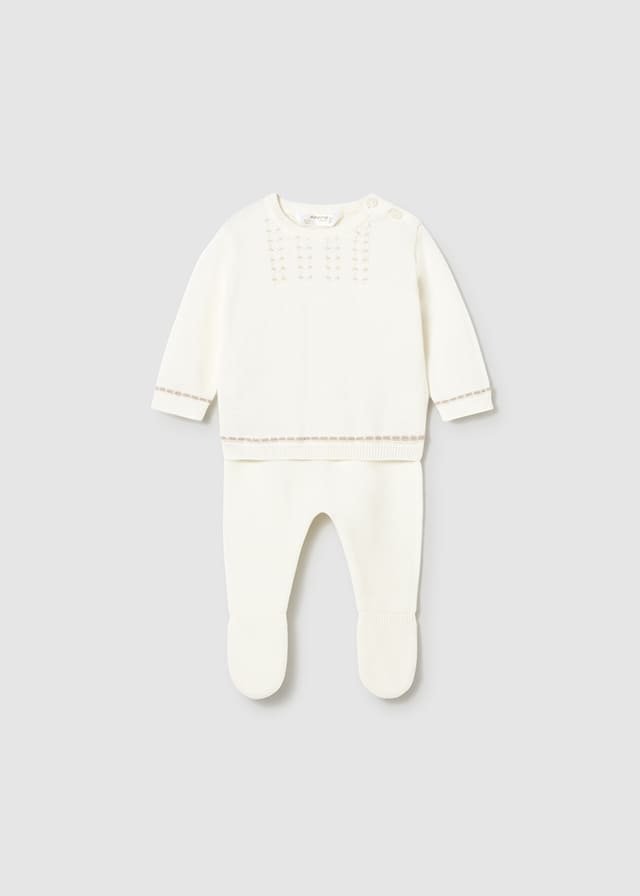 Conj. polaina tricot