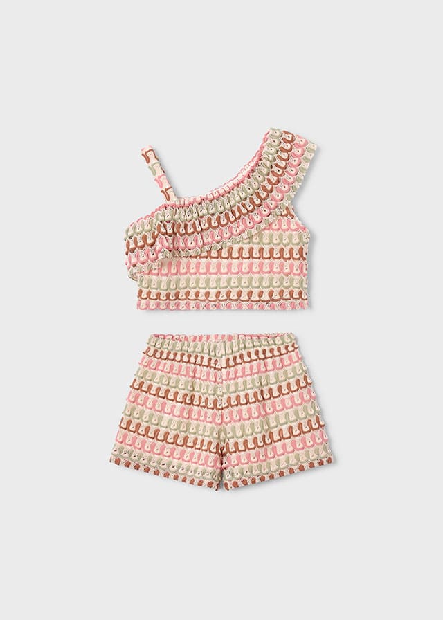 Conj. short punto fantasia