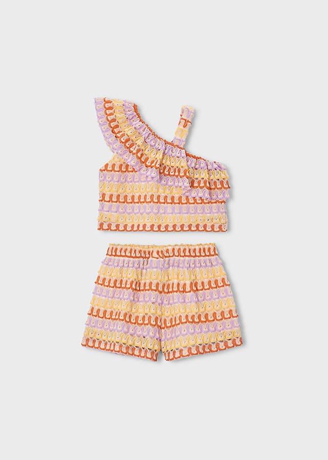 Conj. short punto fantasia
