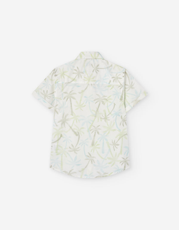 SHIRT VOILE AOP