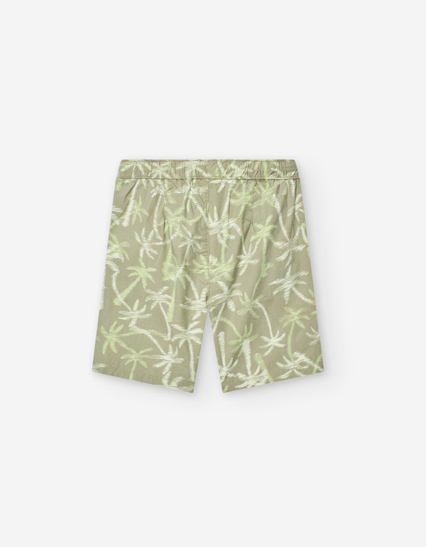 SHORT FLEECE AOP