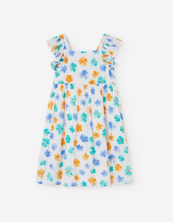 DRESS VOILE AOP