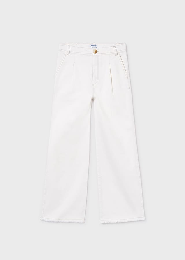 Pantalon largo sarga