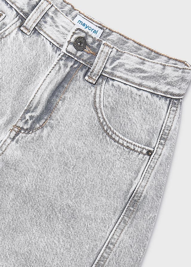 Pantalon largo tejano wide le