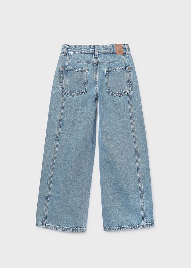 Pantalon largo tejano wide le