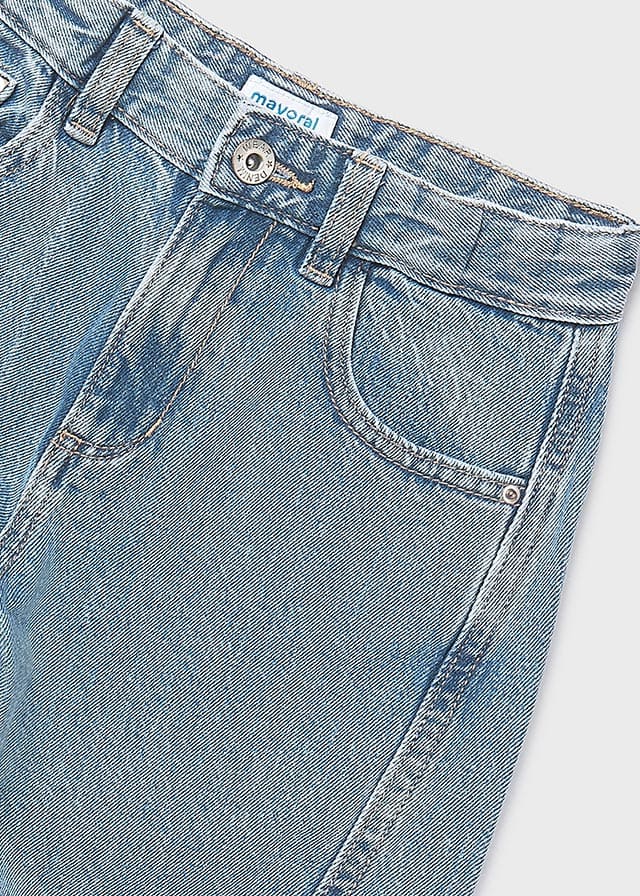 Pantalon largo tejano wide le