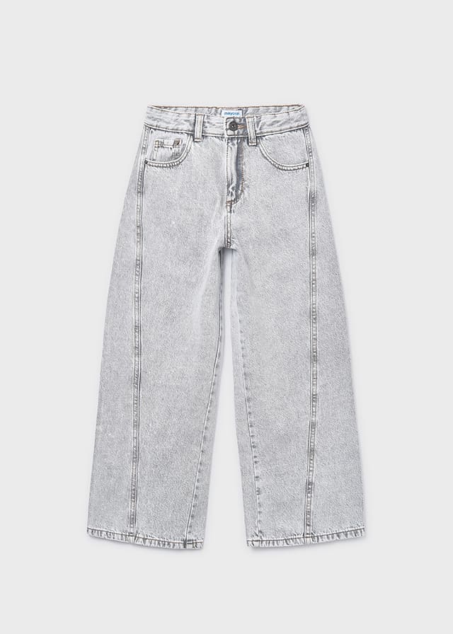 Pantalon largo tejano wide le